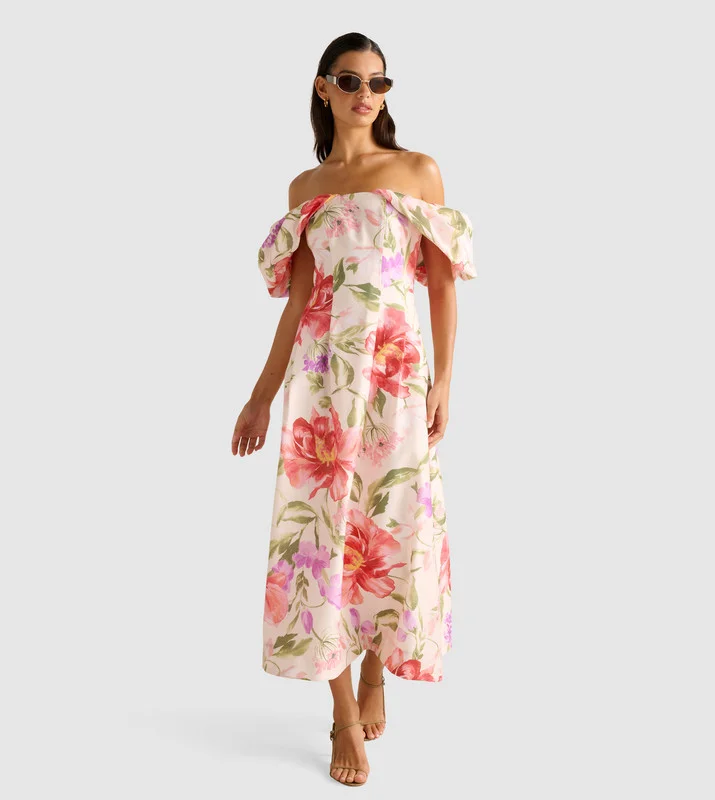 forever new JANIE Off Shoulder Midi Dress